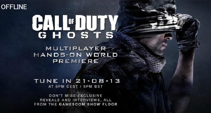 CoD:ゴースト:マルチライブ配信、本日1時から開始!