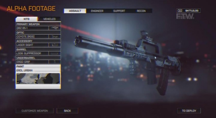 BATTLEFIELD 4:コアデザイナーによる武器カスタマイズの詳細解説。新リロードシステムも