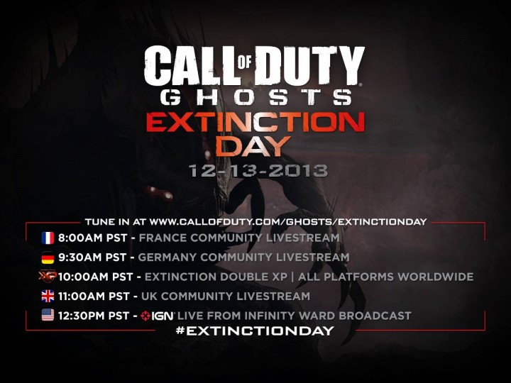 CoD: ゴースト:“エイリアンモード”のダブルXP開催!新要素の独占公開も