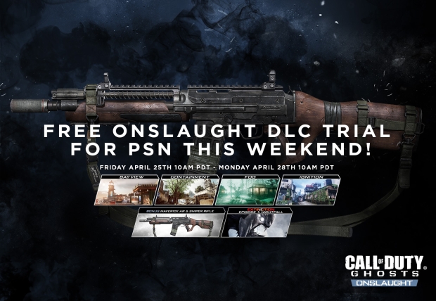 CoD: ゴースト：DLC“Onslaught”の無料トライアルが4/26から開始（PS3/PS4）