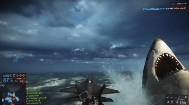 BF4：怪物鮫メガロドンで敵機を破壊！