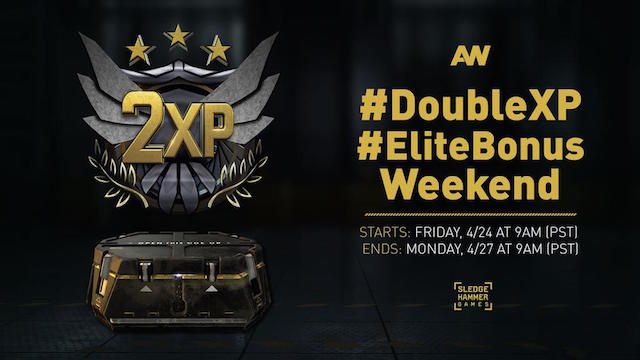 CoD:AW:ダブルXPとエリート武器の獲得率UPの「エリートボーナス」開始、28日まで