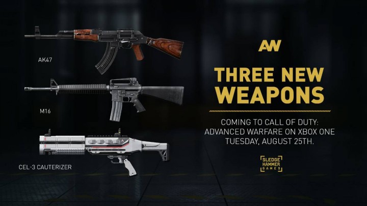 CoD:AW:AK47とM16が復活!ゾンビショットガンを含む新武器3種が間もなく配信
