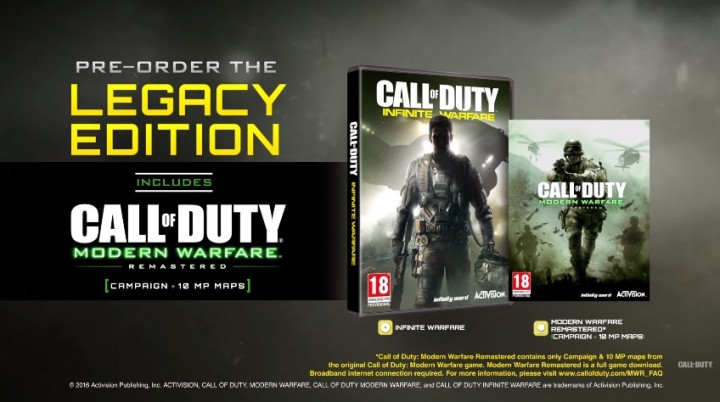 CoD:IW:リマスター版『CoD4:MW』の同梱確定、レガシーエディションやデジタルデラックス版に付属