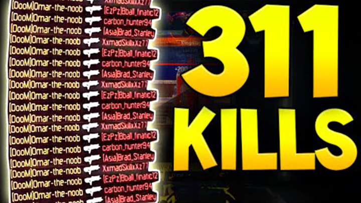 CoD:BO3:もはや自然災害。311キル達成の超高速キル量産動画