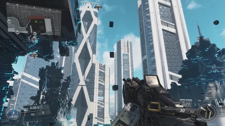 CoD:IW: 第1弾DLC「Sabotage」に含まれる新マップ“Neon”のプレイ映像が登場、都市圏での戦闘を想定した“仮想空間”