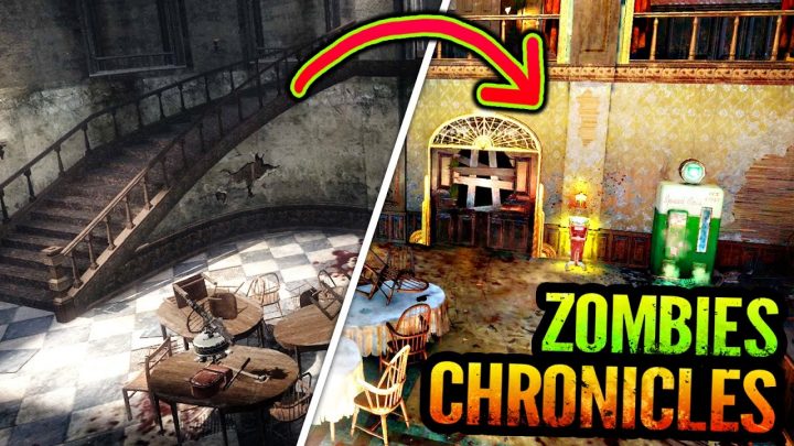 CoD:BO3:「ゾンビクロニクル」でリメイク、人気の劇場研究施設「Kino der Toten」の比較動画&画像