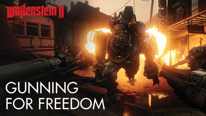 WolfensteinII: The New Colossus: 両手にショットガンなど、自由度の高いゲームプレイに迫る解説映像“Gunning For Freedom”(日本語)