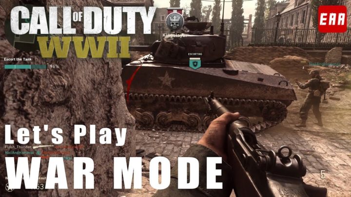 CoD:WWII： マルチプレイヤーの新モード「ウォーモード」プレイ映像、チームワークが重要に