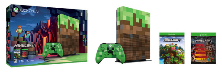 Minecraft』デザインのXbox One Sとコントローラーが予約受付開始、10