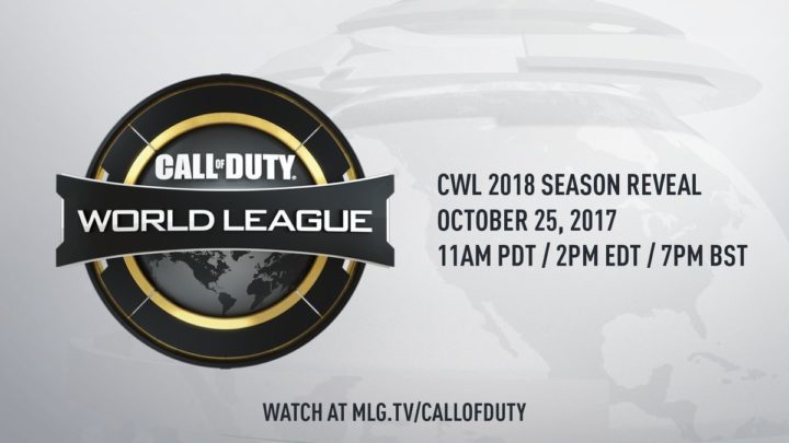 CoD:WWII： 公式リーグ「Call of Duty World League 2018」の詳細が10月26日早朝に発表