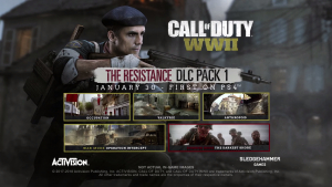 CoD:WWII： 第1弾DLC「The Resistance（レジスタンス）」公式トレーラー公開、PS4へ1月30日配信