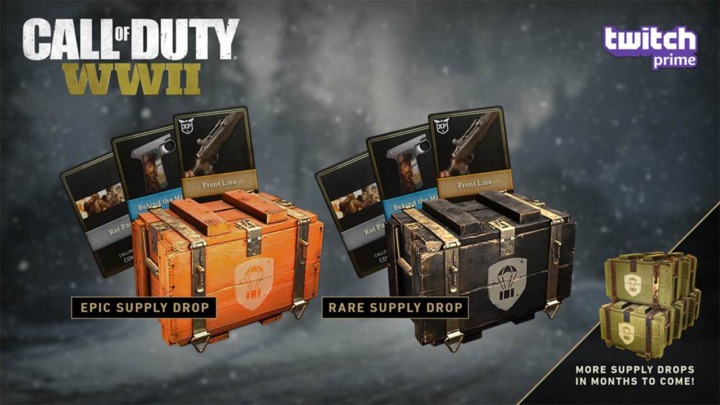 CoD:WWII:Twitch Prime会員向けのサプライドロップ第2弾配布開始、エピックアイテム1つ確定
