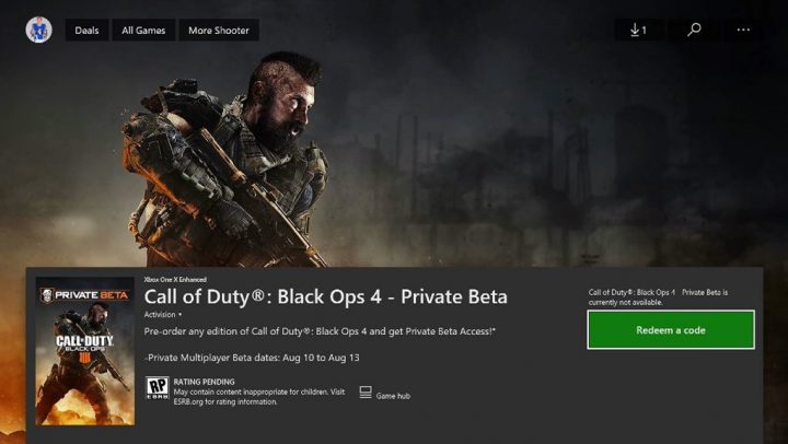 call of duty black ops 4 on xbox one