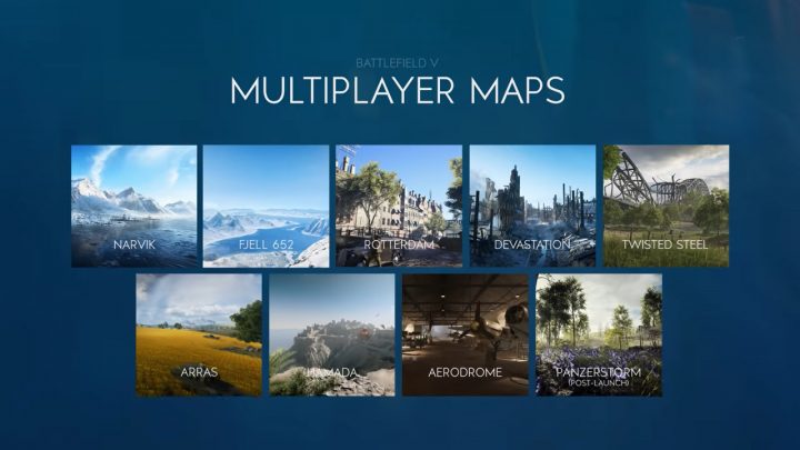 BFV:マルチプレイヤーマップの詳細映像公開、ローンチでのマップ数は8つ