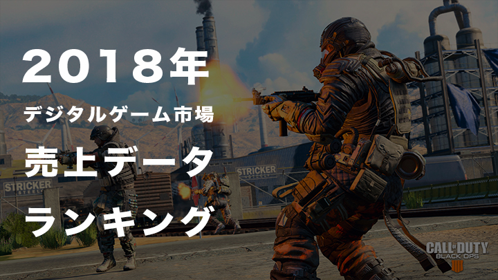 2018年デジタルゲーム市場売上データ：『フォートナイト』が記録を打ち立て『CoD:BO4』も大暴れ