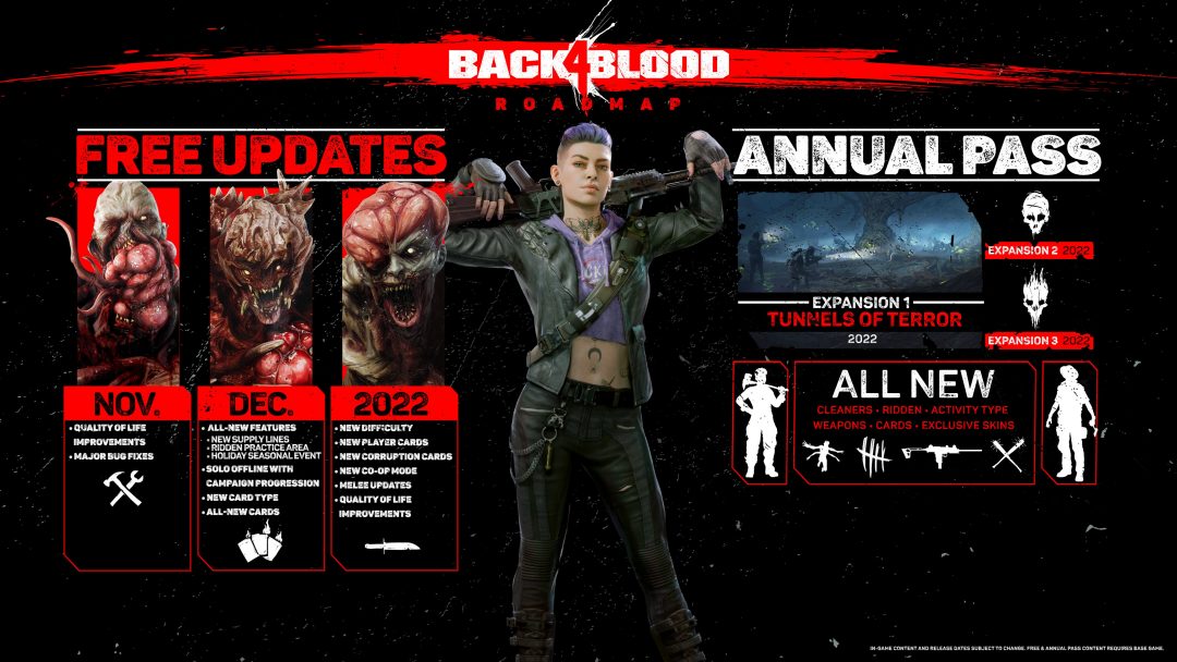 ゾンビFPS『Back 4 Blood』が2022年までのロードマップ公開、進捗が保存されるソロモードを12月に追加/2022年に3つのDLCなど
