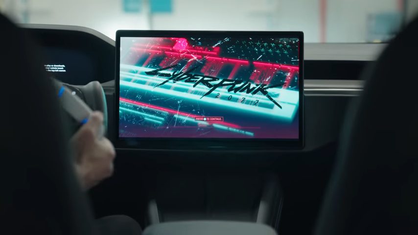 電気自動車のテスラがSteam対応を発表！ 車の中で『サイバーパンク2077』や『エルデンリング』もプレイ可能！ 対応車はお値段1,000万円以上