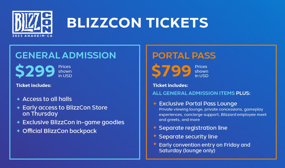 BlizzCon 2023：入場チケットの価格、販売スケジュールが公開 / ライブ・ストリーミング配信は無料で視聴可能！