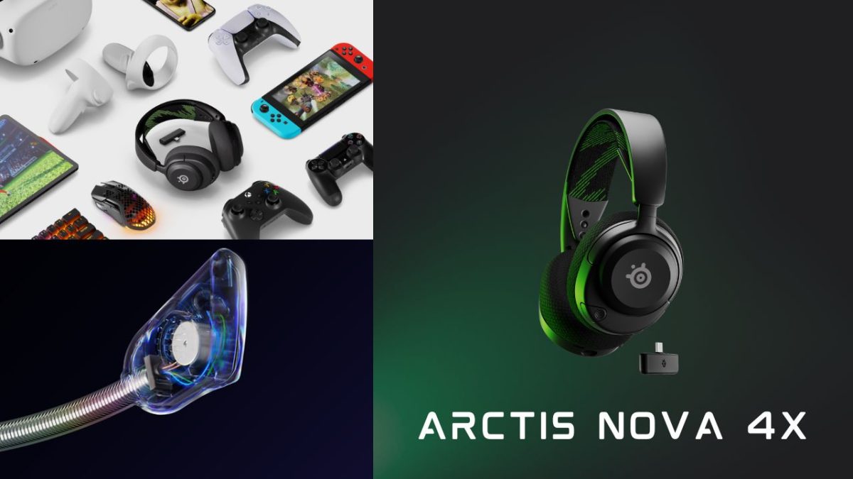 SteelSeries、2.4GHz 接続ワイヤレスヘッドセット「Arctis Nova 4X」を2月2日発売（PC, PS5, Xbox, Switch対応）