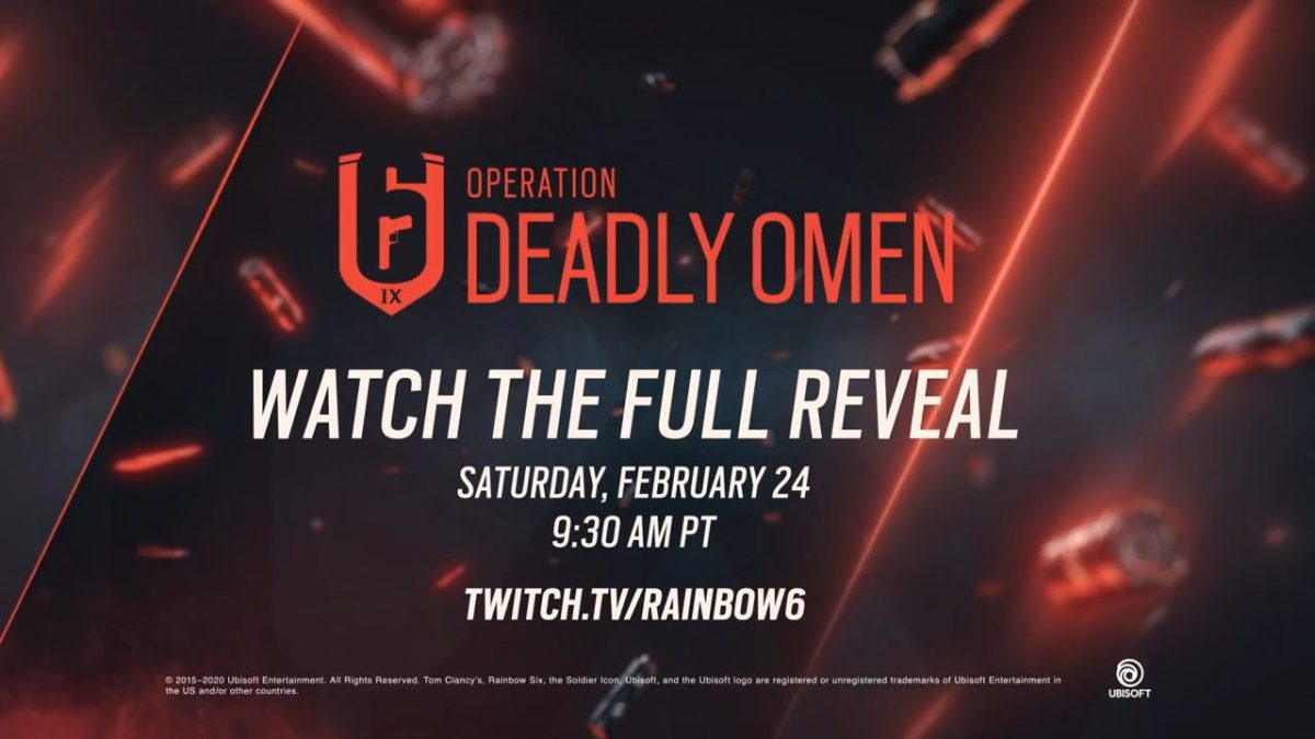 レインボーシックス シージ：イヤー9新シーズン"オペレーション・デッドリーオーメン"発表、Twitch＆YouTubeにて2月25日全貌公開 Rainbow Six Siege Operation Deadly Omen Reveal Panel 0 14 screenshot