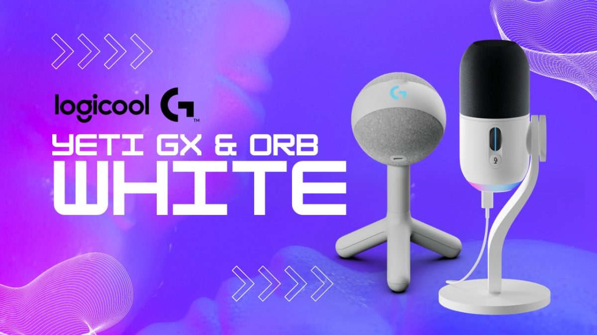 ロジクールG：ダイナミックマイク「YETI GX」とコンデンサーマイク「YETI ORB」新色ホワイト登場、5月16日発売&予約受付中
